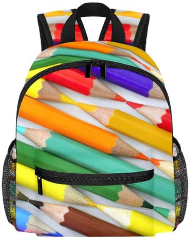 Süßer Kleinkind-Rucksack – moderne Kindertasche für Vorschule, Schule, Mädchen und kleine Kinder, Mehrfarbig 3, 25.4x10x30 CM/10x4x12 in