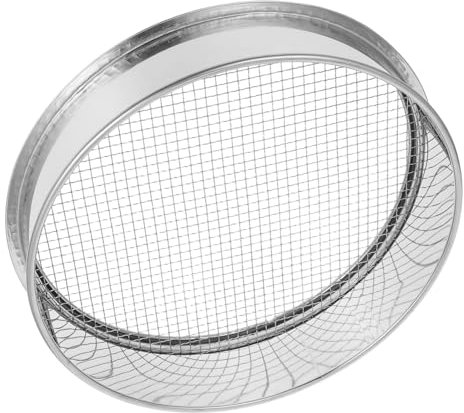 ibasenice Tamiz para Jardinería Separador De Tierra y Compost Herramienta De Malla Fina para Bonsái y Suelo