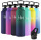 Motswedi Borraccia Termica, 500ml senza BPA, Borraccia con Cannuccia, Acciaio Inox, Borraccia Bambini, a Prova di Perdite, Borraccia Termica Bambini, per Scuola, Palestra, Verde Scuro & Blu Scuro