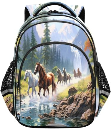 RPLIFE Sac à dos de 38,1 cm pour enfants, sac à dos durable pour filles