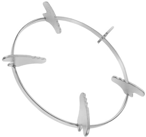 DOITOOL Support de Wok Antidérapant pour Cuisinière à Gaz Anneau de Support Stable et Aux Températures pour Casseroles et Poêles Accessoire de Cuisine Pratique pour Maison Restaurant