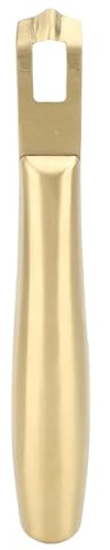 TOPINCN Lemon Peeler Zester, Lemon Rind Scraper, Stainless Steel Kitchen Shaver Gadget, Zester Grater with Handle for Peeling Lemons Oranges Carrotss Ginger Garlic Chocolate (Gold)