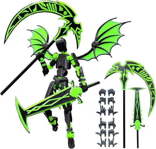 YZZT T13 Action Figure 3D Printed Titan 13 Action Figures Assembled T13 Actions Figure Multi-Jointed Movable Toys 13 Actions Figures for Toy Collectors and Desk Decorations