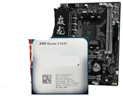 Ryzen 5 5600 CPU And B550M Motherboard Combo 6 Core 12 Thread PCIE4 0 Desktop PC Gaming Bundle Compatible With Standard ATX Cases And Coolers