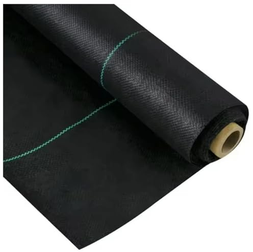 DIWAL Telo Pacciamatura Anti Erbacce Tessuto Barriera Giardino Orto Aiuola Vialetto Serra Terrazza Traspirante Permeabile Resistente UV Copertura Terreno per Orto E Giardino(1m x 50m)