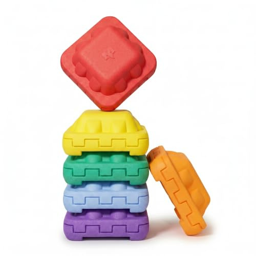 Balanciersteine für Kinder Classic - zum Stapeln, Balance Indoor & Outdoor | Balanciersteine zum Stapeln Indoor & Outdoor - Balance Steine Kinder - Balancier Set - Stepping Stones