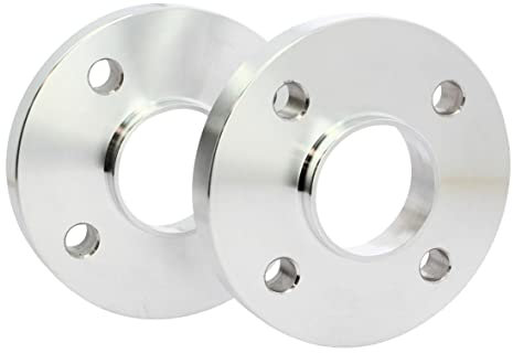 S SUMEX Separadores de Rueda Kit de 2 Piezas de Grosor 20mm Anclaje 4x108 Buje 65,1 Tornillos Planos Metrica 12x1,25