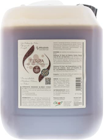MikroVeda TERRA - Bio Bodenaktivator - Bodenbakterien - Effektive Mikroorganismen - Bodenhilfsstoff - Kompost - Garten - Organischer Dünger - VEGAN - 100% natürlich (10l)
