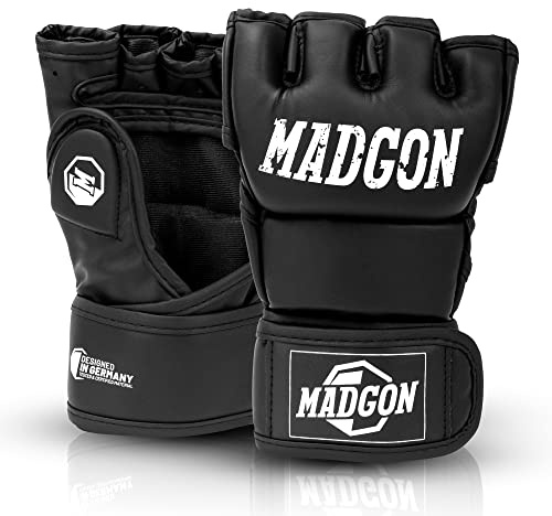 MADGON Premium MMA Handschuhe für Kampfsport, Grappling, Sparring, Krav MAGA, Muay Thai, Boxsack, Pratzen für Männer und Frauen