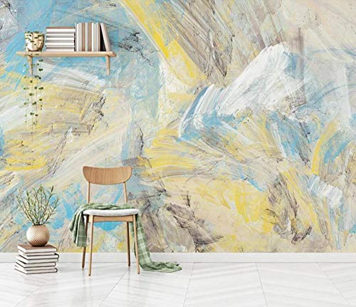 ZXCHEE Fototapete Abstrakte Frische Kunstlinien 400x280cm Tapete Kinderzimmer Vliestapete Wohnzimmer Schlafzimmer Wandtapete Deco