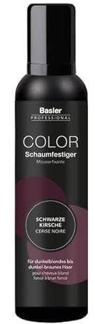 Basler Color Schaumfestiger Schwarze Kirsche, Aerosoldose 200 ml - Praktische Anwendung | Schaumfestiger mit Farbe