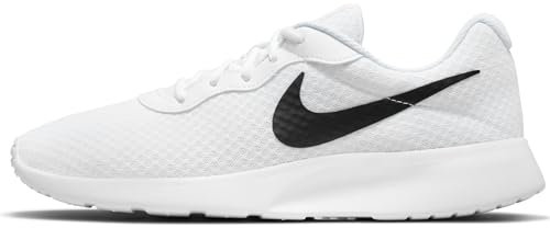 NIKE Men's Tanjun Sneaker, White Black Barely Volt, 9 UK