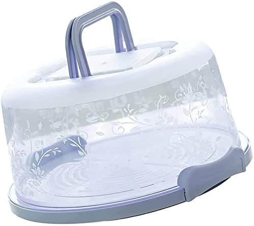 PIQIUQIU Scatola per il trasporto della torta Contenitore per rotondo Modello per Pancake Pane Snack Storage (25x21x13 cm)