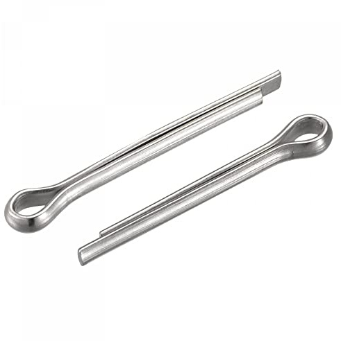 sourcing map Split Cotter Pin, 3mm x 25mm Stainless Steel Clip Fastener Fitting for Automotive, Mechanics, Silver Tone, 30Pcs