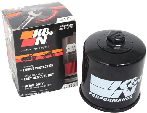 K&N Filters Ölfilter Motorölfilter Anschraubfilter KN-175 Kompatibel mit INDIAN MOTORCYCLES ROADMASTER, HARLEY-DAVIDSON MC STREET