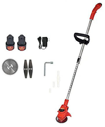 Tondeuse à Gazon électrique sans Fil 21 V, Petite Tondeuse à Gazon 1300 W avec Batterie au Lithium graphène et Chargeur Rapide, Tondeuse électrique pour Bordure/Coupe derrière