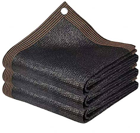 Voile D'Ombrage ImperméAble Mat Voile D'Ombrage A Planter Filet Dombrage pour Serre De Jardin Tissu D'Ombre Filet Dombrage Noir,8x8m