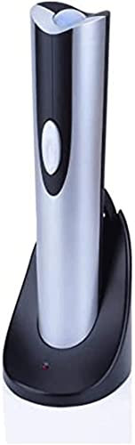 CAFFIA Abridor de botellas de vino eléctrico con base de carga: sacacorchos automáticos recargables con aluminador de vínculo Varador de vino Vacuom Tornillo de tornillo de corcho Kit de regalo for am