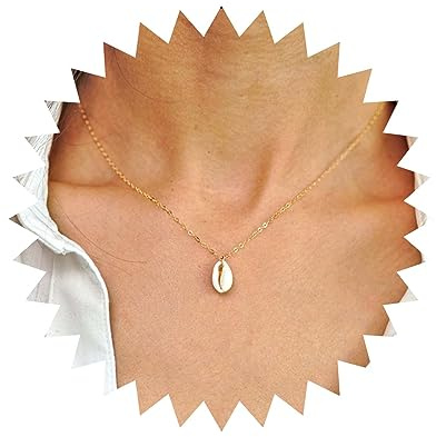 Collana Vintage Oro con Conchiglia di Ciprea - Gioielli per Donne e Ragazze