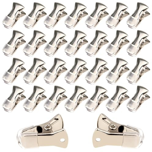 30 Stück Vorhang Clips Gardinen Edelstahl-Vorhang Clips Metall Klammern Mit Haken Kleine Gardine Klammer Mehrweg Für Aufhängen Von Vorhängen, Fotos, Hausdekoration, Lampenhaken