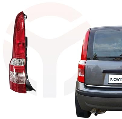 RICAMBYCAR Faro Fanale Posteriore Sinistro corpo Nero, Compatibile con FIAT PANDA (169) dal 2003 al 2011 (Sinistro)