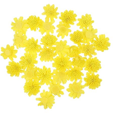 Cabilock Blumenstrauß Aus 100 Chrysanthemenblüten Aus Pe-Kunststoff für Den Erfrischenden Duft Im