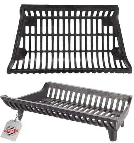 Flame Genie Heavy-Duty Cast Iron Fireplace Grate, 2 Clearance, 22