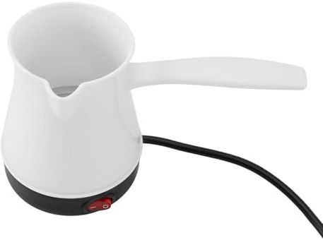 SIXRUN Turca Eléctrica, 300ML, Acero Inoxidable, 600W, Calentamiento Rápido, Multifuncional para Café Té Vino, 99x130mm