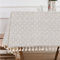 Beige Gänseblümchen Checkered Tischtuch 130x180CM Quadratische Baumwolle Leinen Tischdecke mit Quaste