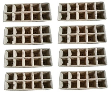 Parliky 13stücke Torftöpfe Für Setzlinge Pflanzenstarterbecher Biologisch Abbaubare Anzuchtschalen Starter Trays Baumwollschale