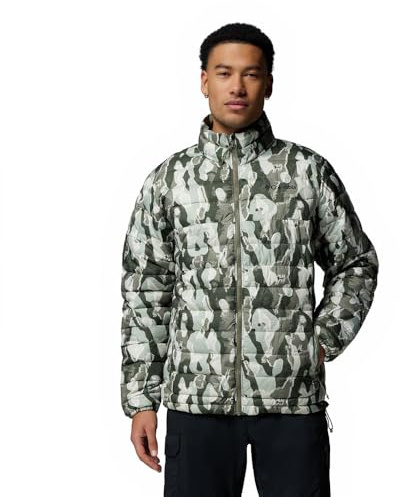 Columbia Powder Lite 2 - Chaqueta acolchada estampada para hombre (paquete de 1)