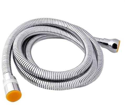 Federflexibler Duschschlauch 1pc Edelstahl Chrom Dusche Schlauch Badezimmer Bidet Sanitär Rohr 1,5 m // 2m Dusche Schlauch G1/2 anschluss(150cm)