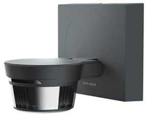 Busch-Wächter® Pro Set: Busch-Jaeger 6851/9-135 90° BT Bewegungsmelder mit Steuerung via Bluetooth App flexible Montage + 6851/DR-135 Designrahmen Anthrazit