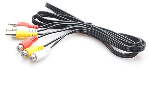 Ruiogoe Cavo audio composito, cavo di prolunga da maschio a femmina, cavo adattatore per TV e altro, 25 cm-10 m