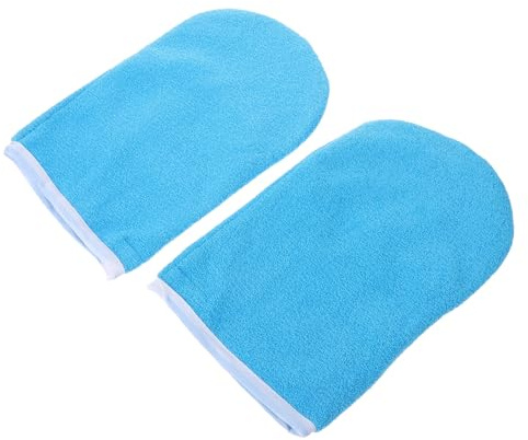 WRITWAA Paraffin Handschuhe aus Polyester für Kosmetische Anwendungen mit Optimalem Sitz und Vielseitiger Nutzung Blau als Paraffinwachsabdeckungen im Spa und Handpflege