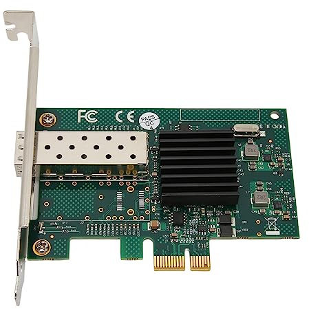 POENVFPO Adaptateur LAN PCIE X1 Single SFP Port - Fonctions de Gestion Carte Réseau pour 8, VMware ESXi - WOL, VLAN Filtrage pour Les Services Informatiques