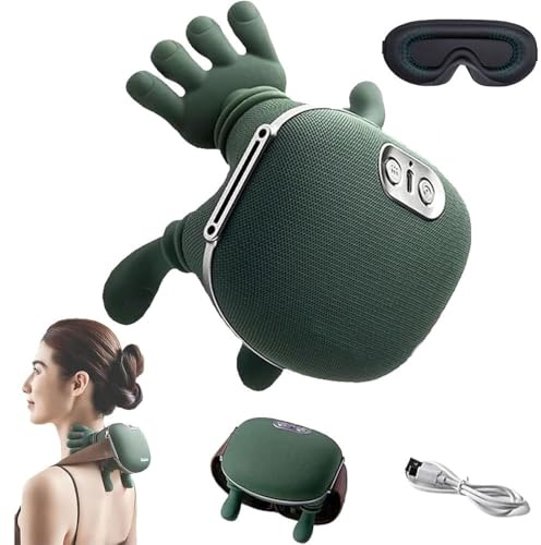 Siaasoo Massage Master for Shoulder, Neck Massager Pillow, with 3-Speed Adjustment, Electric Deep Tissue 3D Kneading Massage for Men Women