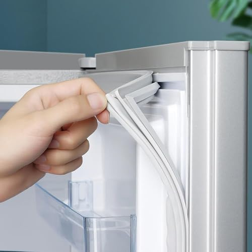 Joint De Porte De Réfrigérateur Magnétique Universel Personnalisé,Pièces De Réfrigérateur De Toutes Tailles, Blanc/Gris (Blanc)