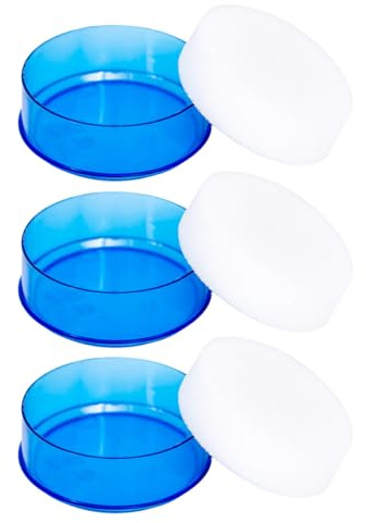 DOITOOL 3 Pcs Finger Moistener Sponge for Cash Counting Blue Money Handling Finger Wet Sponges Office and School Use