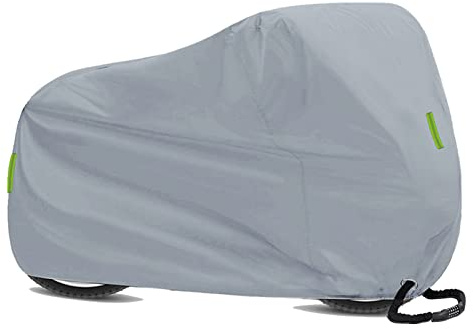 ZAICOLER Copribici Impermeabile Resistente per Mountain Bike e Bici da Strada, Protezione UV, Nero 200 X 110 X 70 Cm (SILVER)