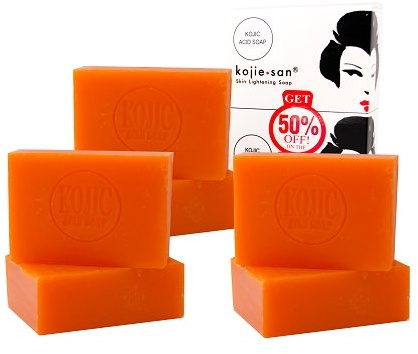 3 Packungen Kojie San Hautaufhellung mit Kojisäure Seife (2 Riegel pro Packung) – 135 g