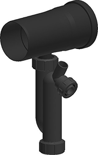 Kunststoff-Schornstein Kondensatablauffalle inkl. Siphon für horizontalen Einbau, Ø60mm Durchmesser