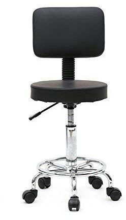 SOONEEDEAR Verstellbarer Salonhocker mit Rückenlehne