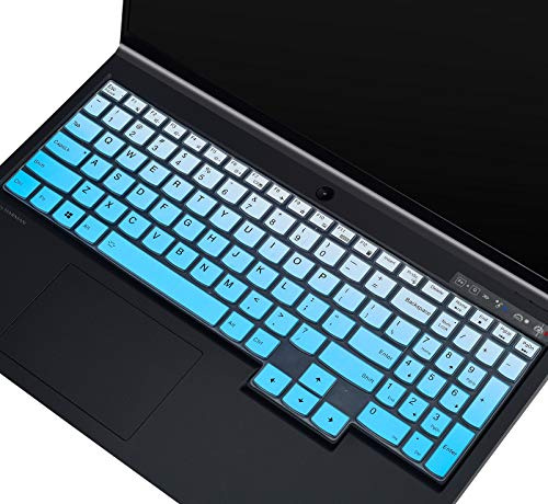 Tastaturabdeckung für Lenovo Legion 7i & Legion 5i Tastaturabdeckung, Legion 5p 5pi, Legion 5 15 & 17, Lenovo IdeaPad Gaming 3i 15 Gaming Laptop Tastaturschutz Ombre Blau