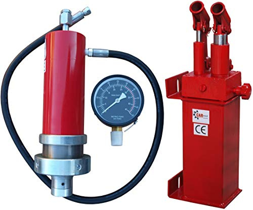 Carmax Werkstattpresse Satz 30T Hydraulikpumpe Doppelantrieb Hydraulikzylinder Manometer