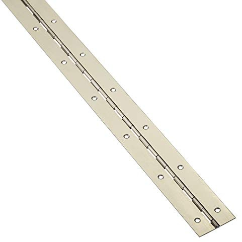SOTECH Bisagra tipo piano 1000 x 40 x 0,7 mm con aspecto de acero | inoxidable para puerta