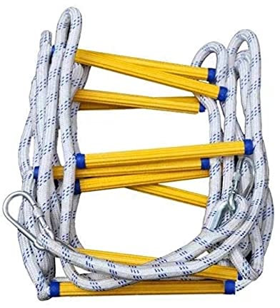 ZXCVBAS Strickleiter,Rettungsleiter,Rettungsseilleiter,Mehrzweckleiter,Seilleiter, Notfeuerleiter, Notleiter, Hochsicherheit, Perfekt Für Fenster Und Balkone,12m/39.37ft