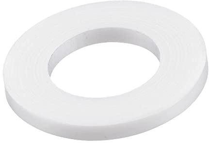sourcing map 10er Pack PTFE Flachdichtung 22mm ä.D. 12mm i.D. 2mm dick Flanschdichtung weiß