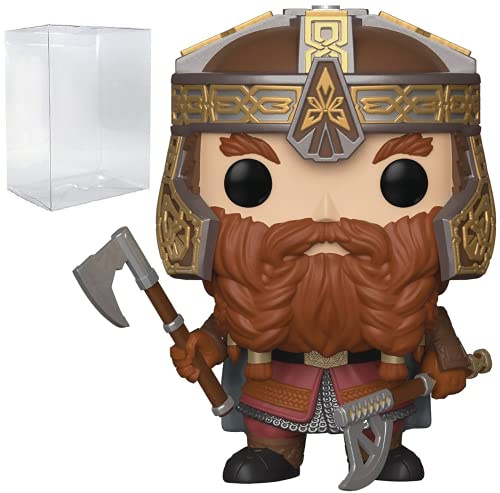 POP Figura de vinilo Gimli Funko, de El Señor de los Anillos (incluye funda protectora de caja POP compatible), multicolor, 3.75 pulgadas