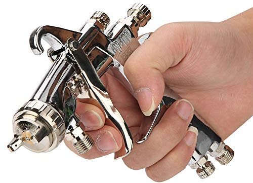Pistola de pulverización de alimentación W-71G, boquilla de 1,5 mm, capacidad de 400 ml, modo de alimentación por gravedad, herramienta neumática, pistola de pulverización de pintura de aire